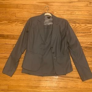 Ann Taylor Professional Skirt Suit in color gray